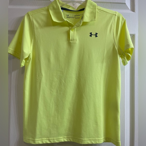 NWOT Under Armour Boys Youth Large Polo - Picture 1 of 6